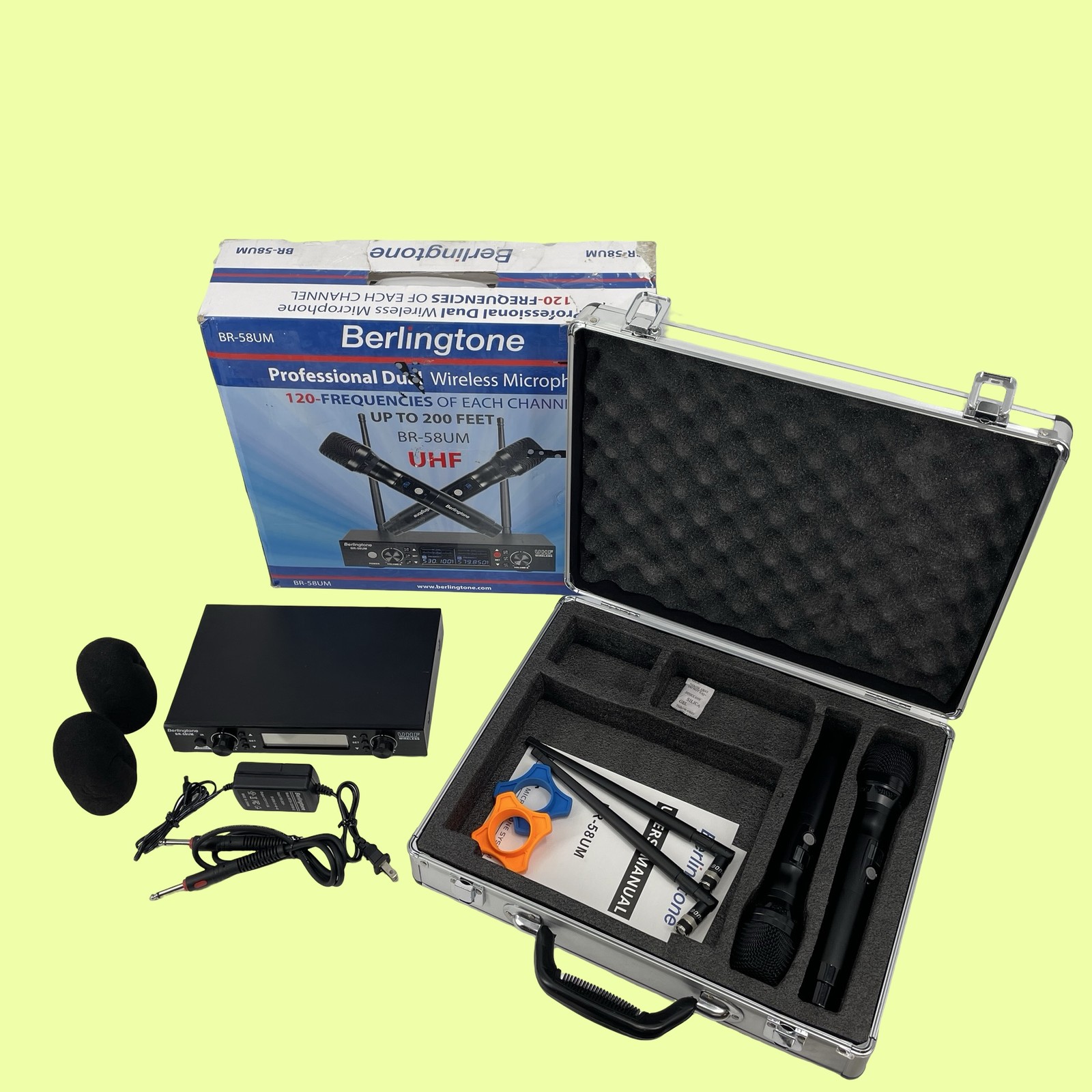 Berlingtone BR-58UM Wireless Microphone System XLR Unidirectional Black #BU3004