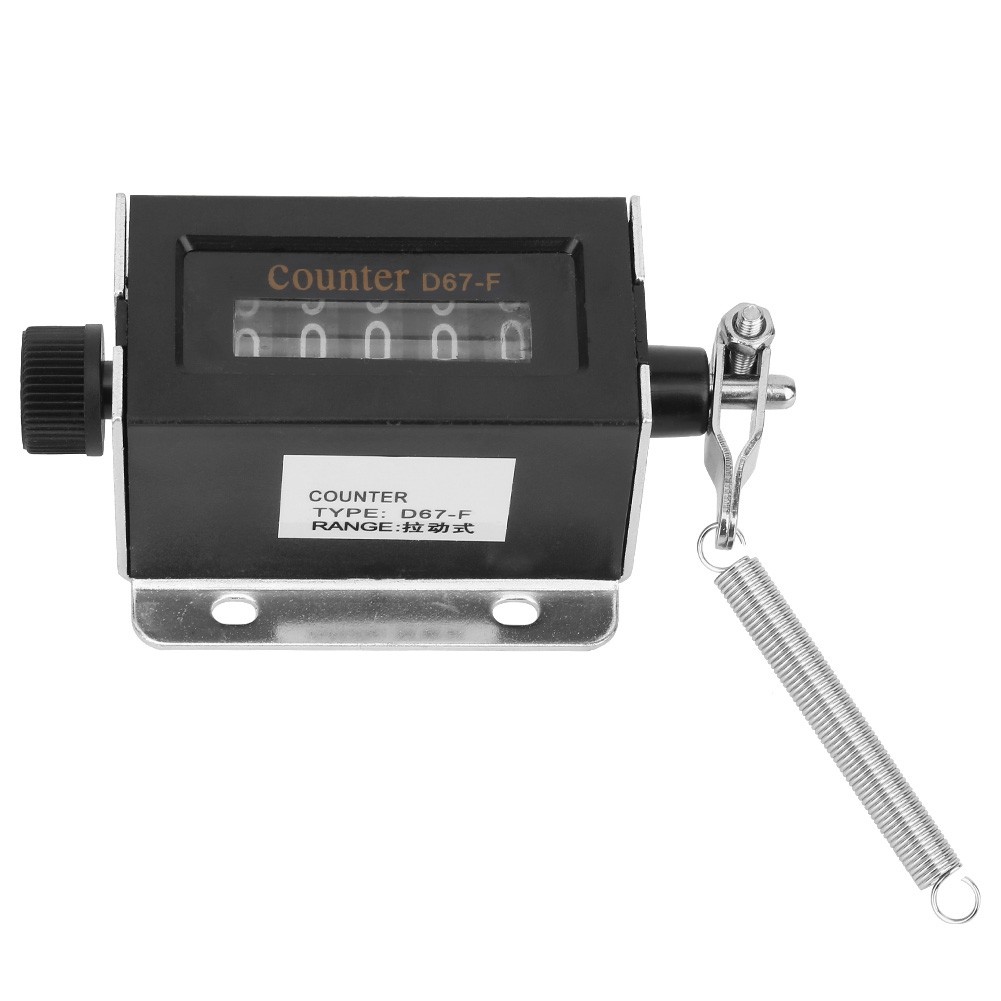1 Manual Hand Pull Stroke Tally Counter For Printing Press Mechanical Click Coun