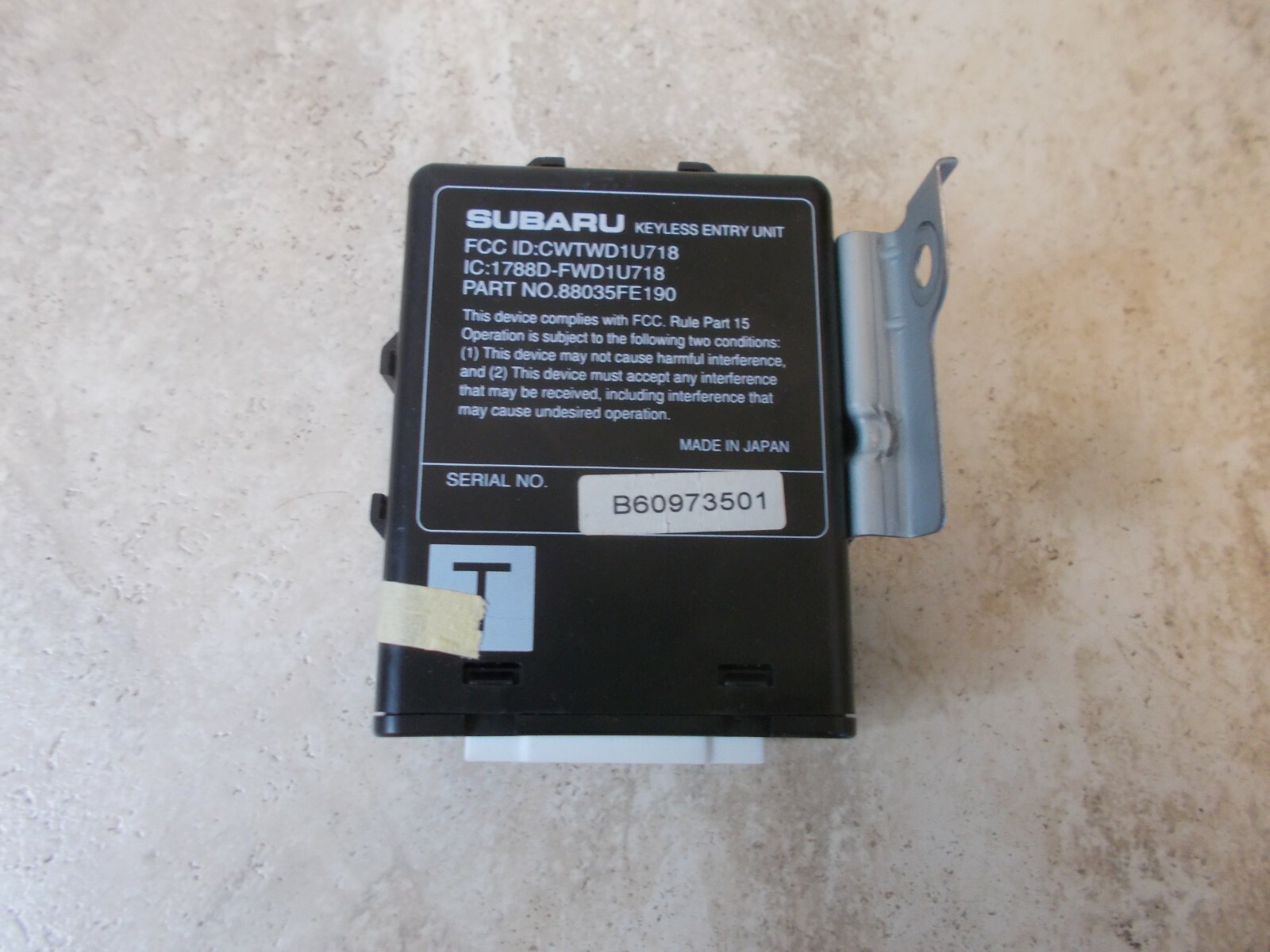 Subaru Impreza Outback Keyless Entry Unit Module 06 07 Used OEM