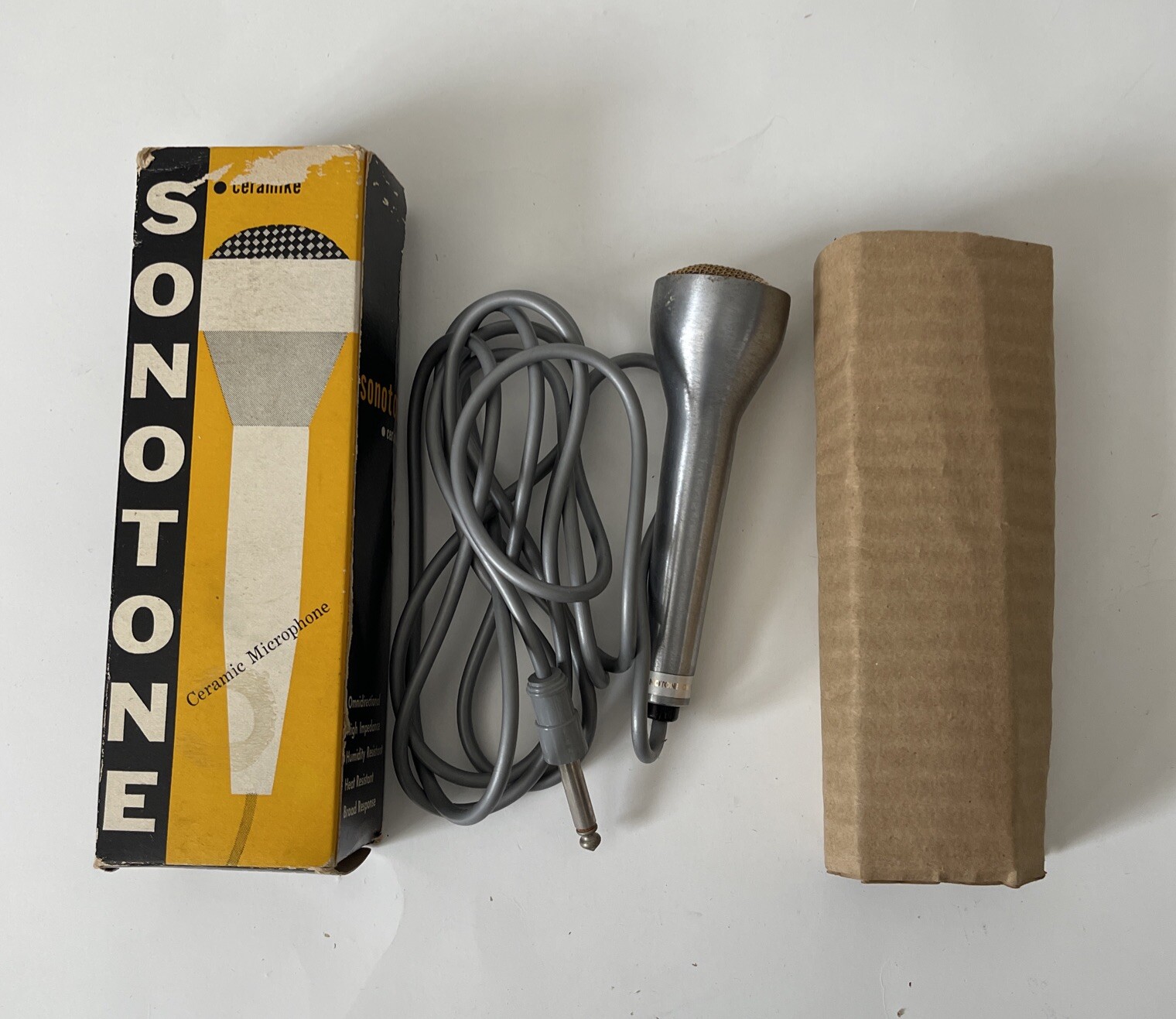 Vintage Sonotone CMT-10 Ceramic Harp Microphone