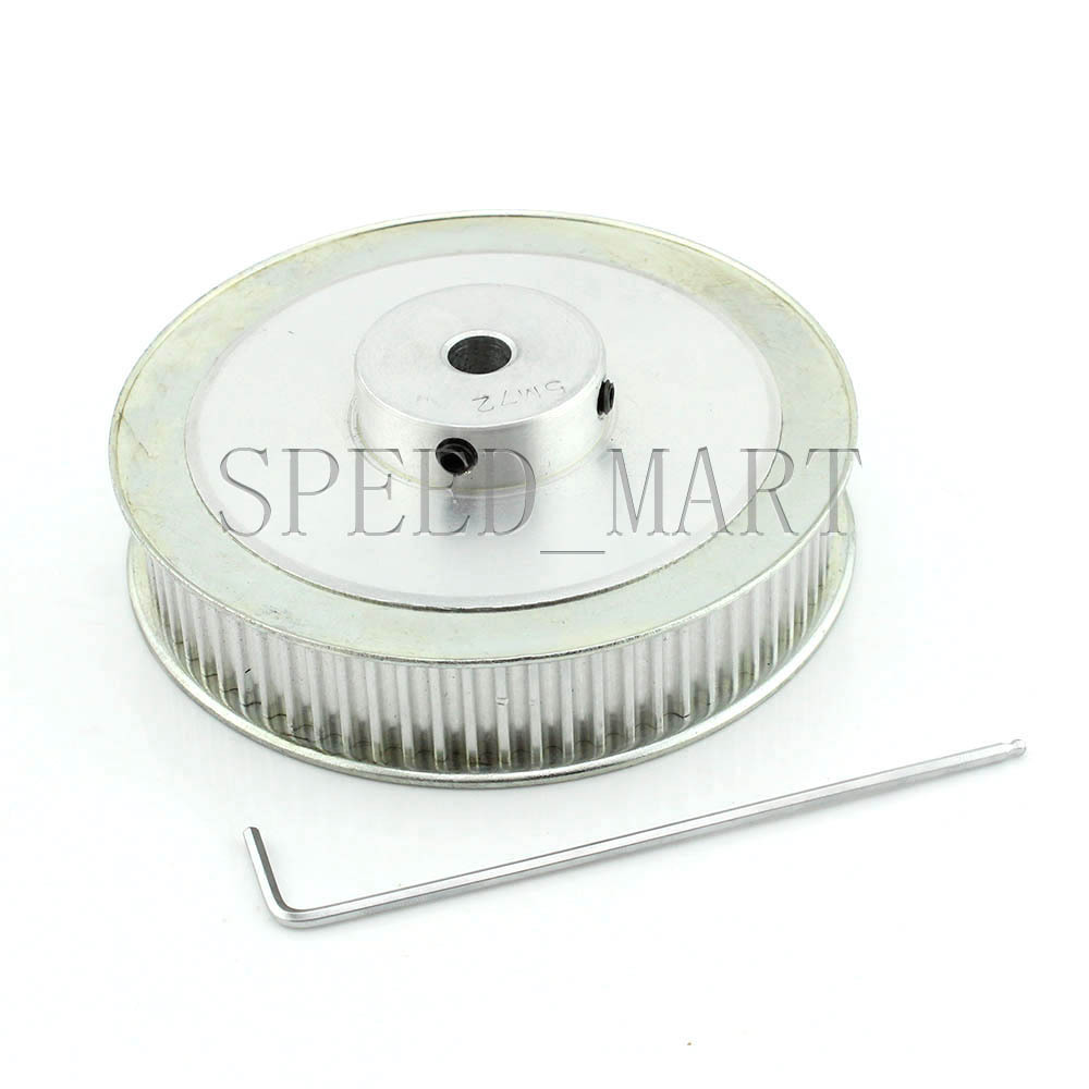 5M HTD5M Aluminum Timing Belt Pulley 72 Teeth 12mm Bore 16mm width Stepper Motor
