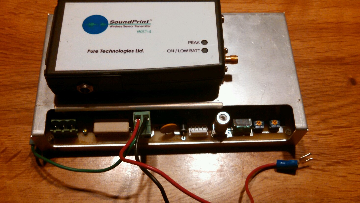 SoundPrint WST-4  Pure Technologies Wireless sensor transmitter
