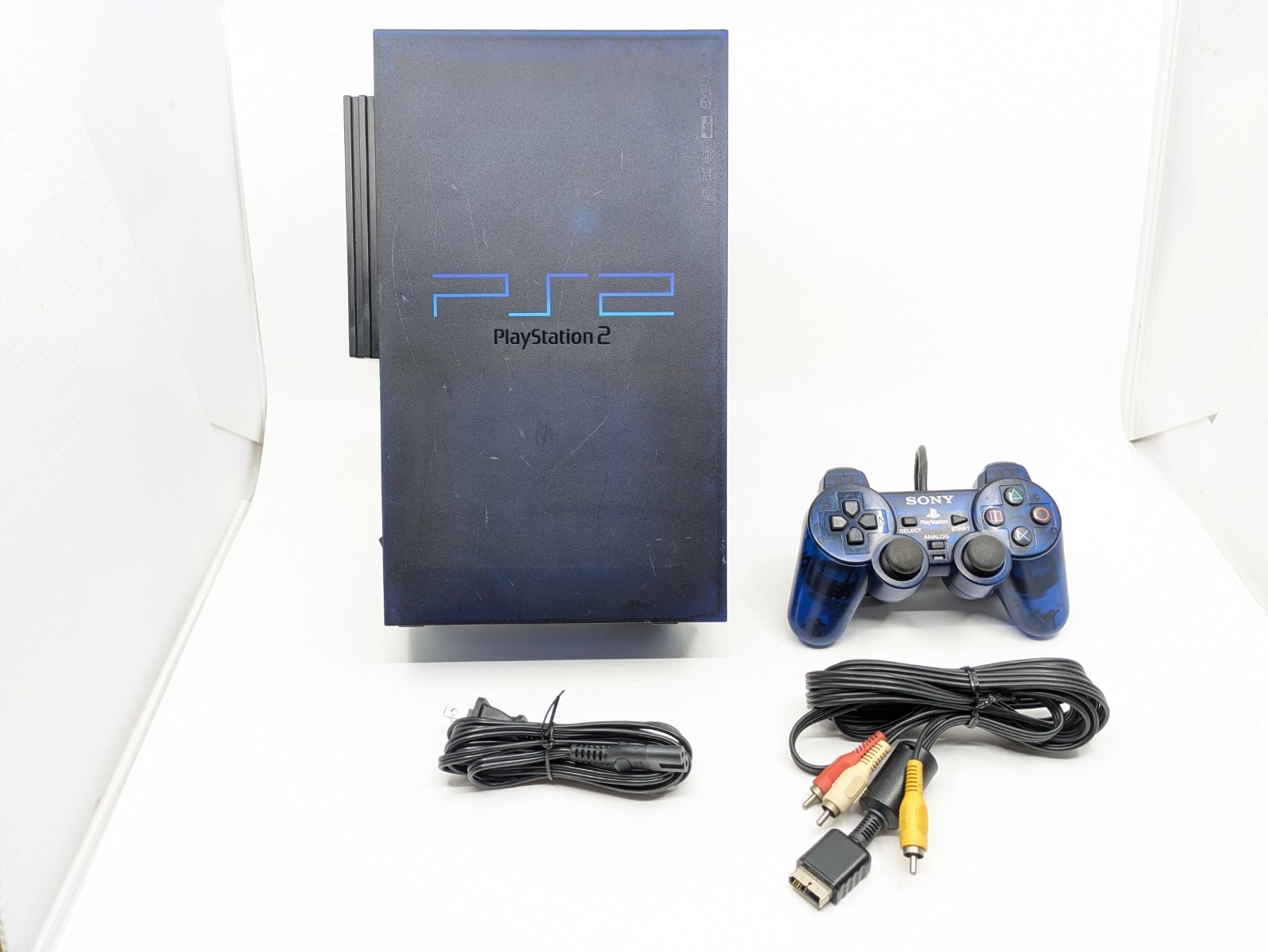 Sony PlayStation 2 Midnight Blue BB Pack SCPH-50000 MB/NH Tested Japan
