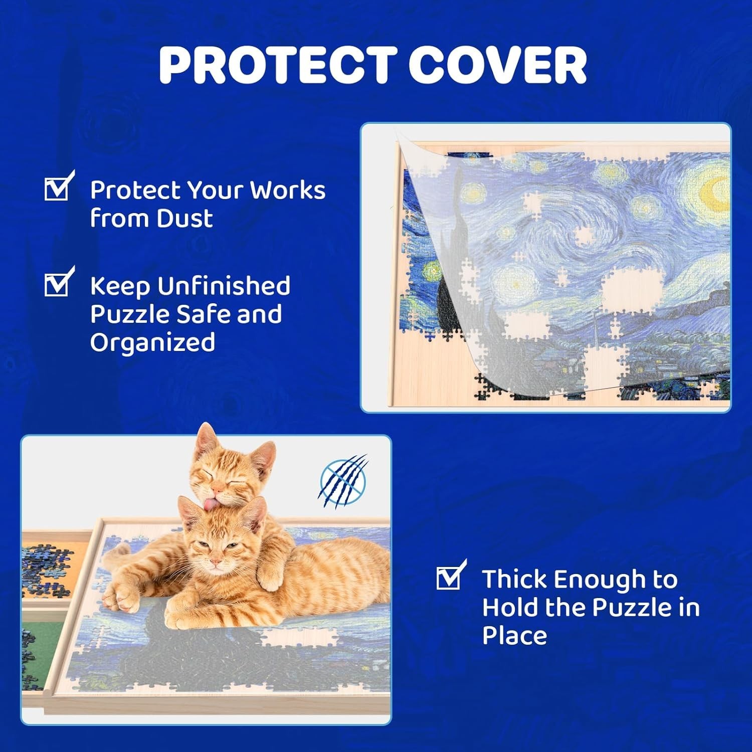 360-Degree Rotatable Puzzle Board for Adults