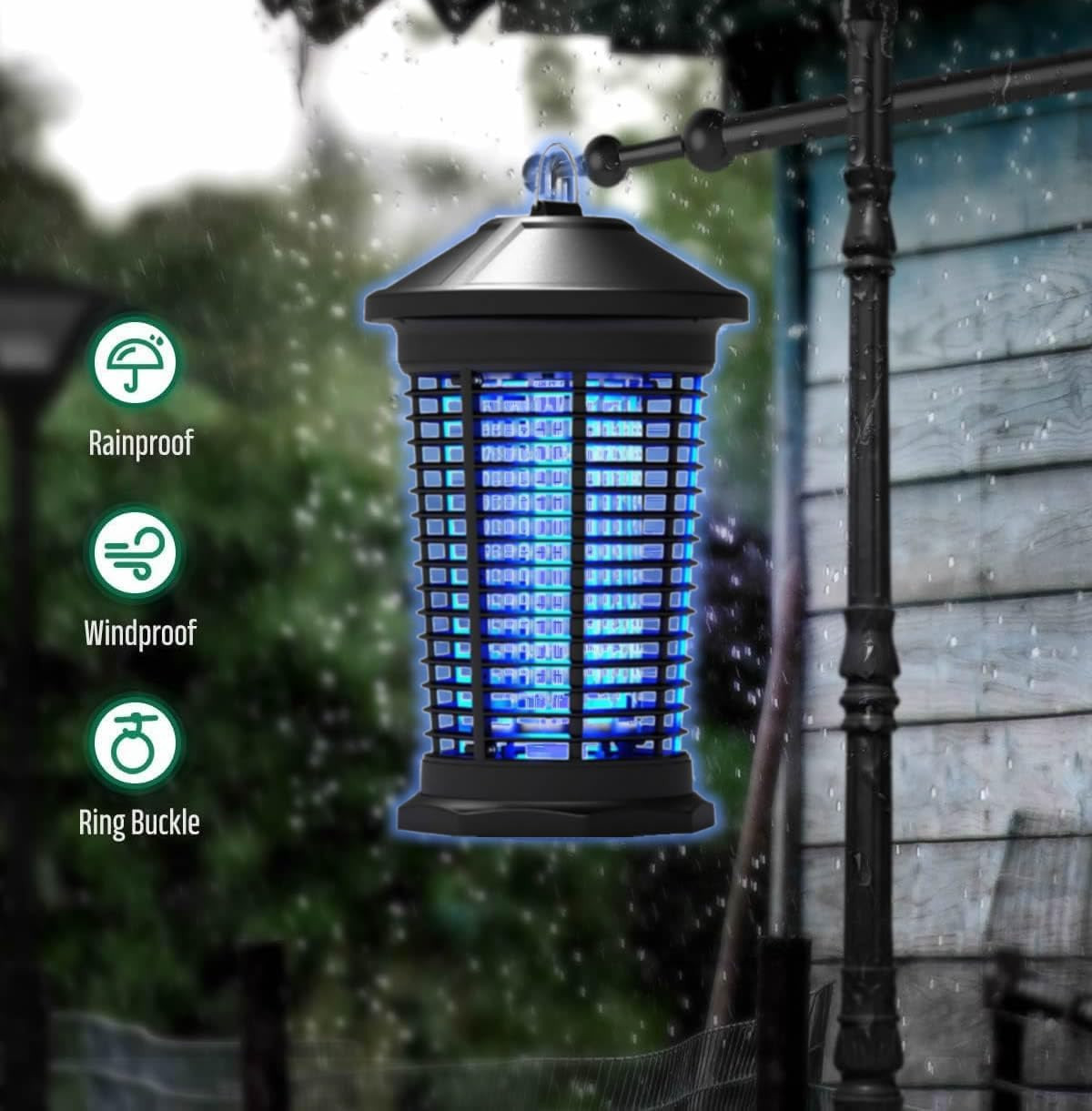 Large Coverage Bug Zapper for Indoor Outdoor Use, Weatherproof