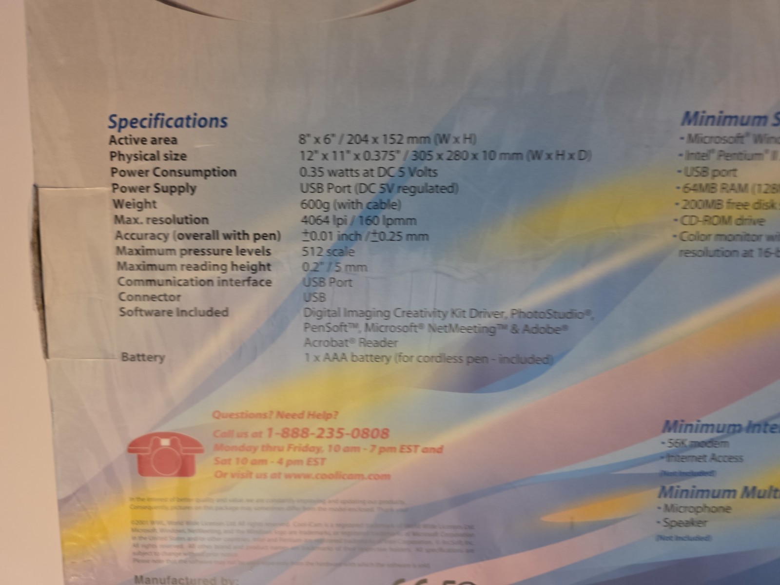 NEW SEALED 2001 COOL-ICAM CI-285 INTERACTIVE Digital IMAGING CREATIVITY PAD KIT