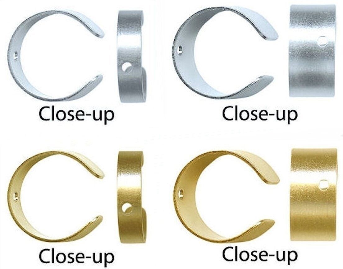 12 Silver OR Gold Plated Brass 3mm Or 6mm Ear Cuffs Just Add Charms or Beads *