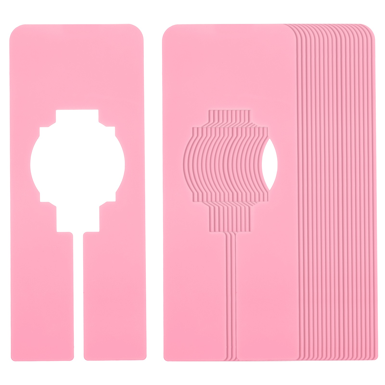 20pcs Clothes Dividers, Clothing Rack Dividers Rectangle Separator, Pink