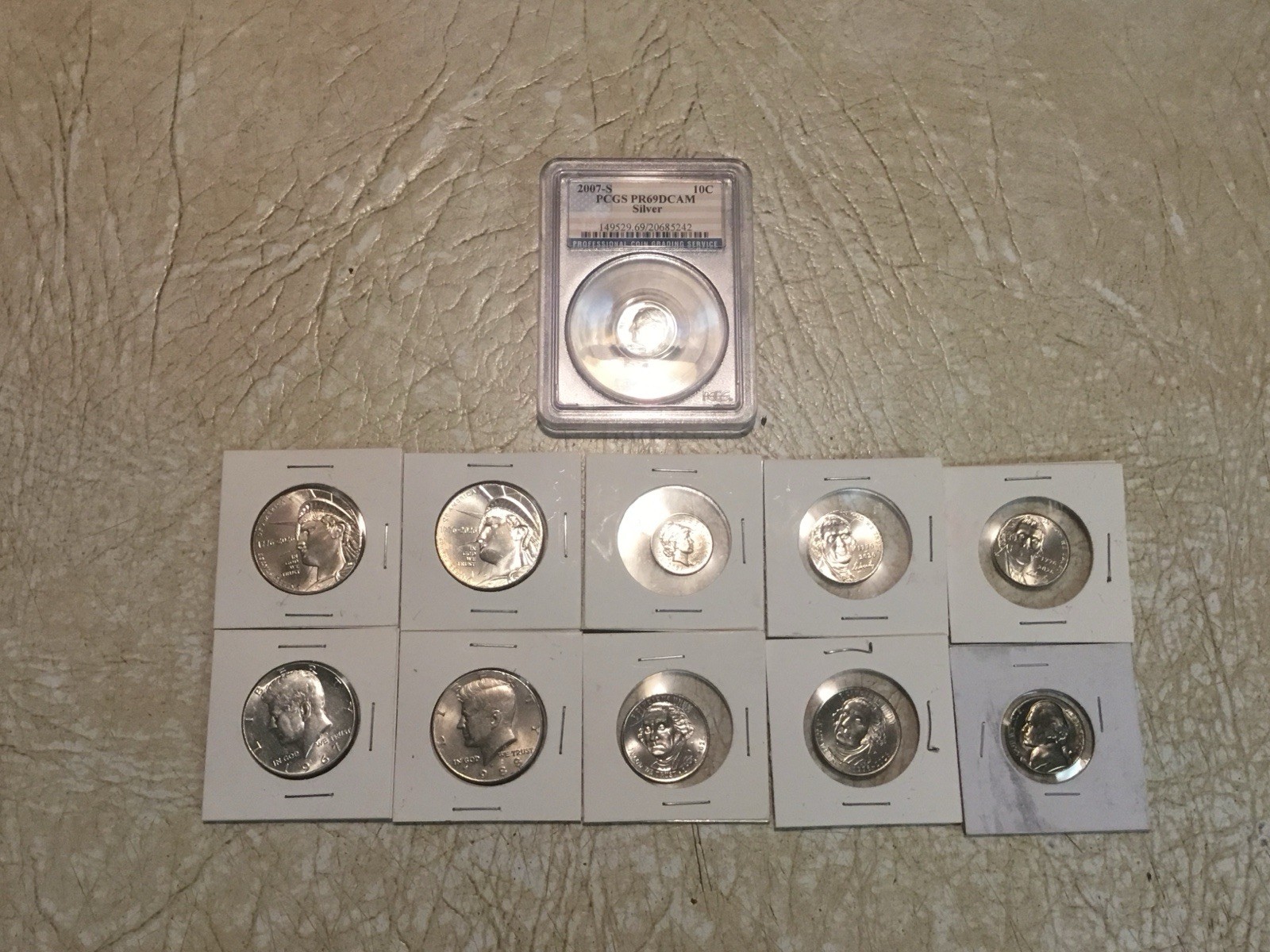2007S SILVER PCGS PR69 Silver 50C 1967 250Th Anniversary Set 1776 * 11 Coin Lot