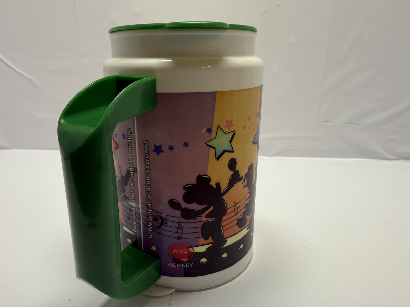Mickey Mouse Mug Walt Disney World All Stars Resort Plastic Travel Cup 2005