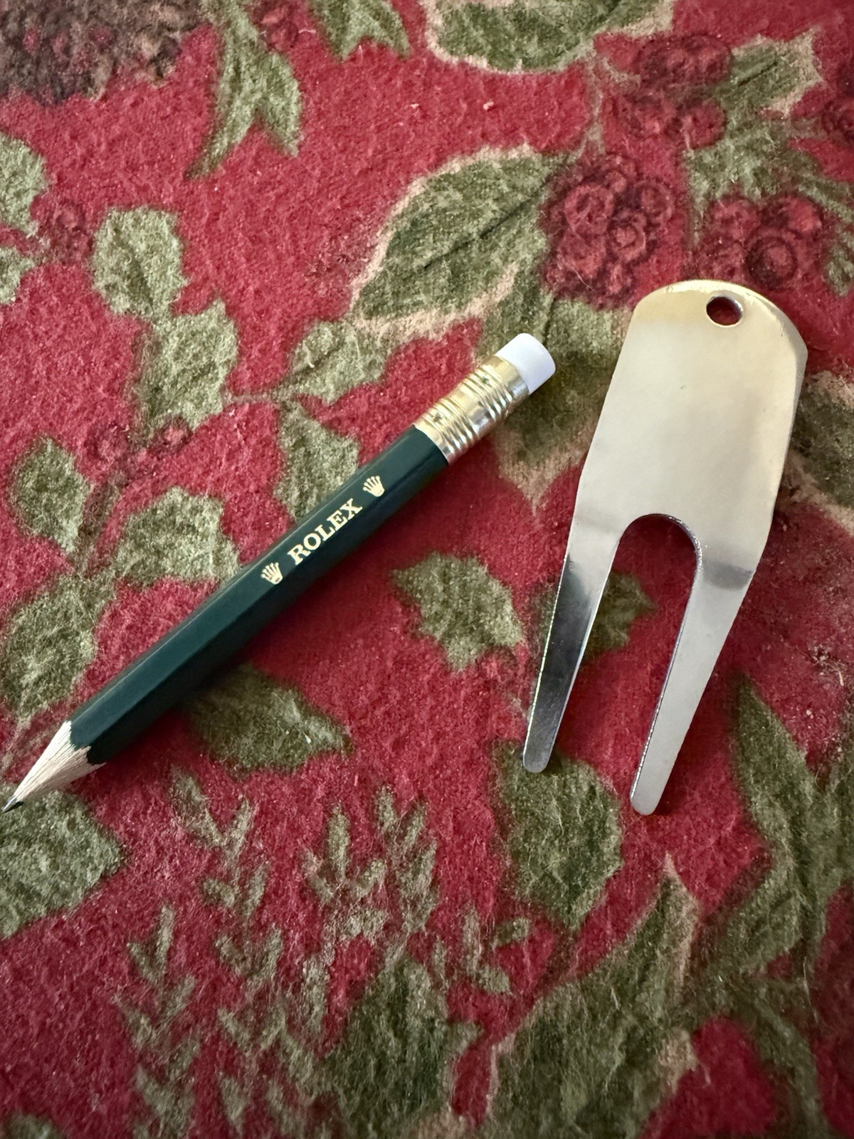 Rolex Golf Accessories Divot Tool, and one Golf Pencil