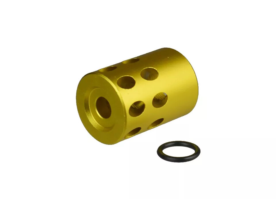 Black,Silver,Gold,Blue Ruger .22LR Mark IV 22/45 Muzzle Brake 1/2"x28 TPI