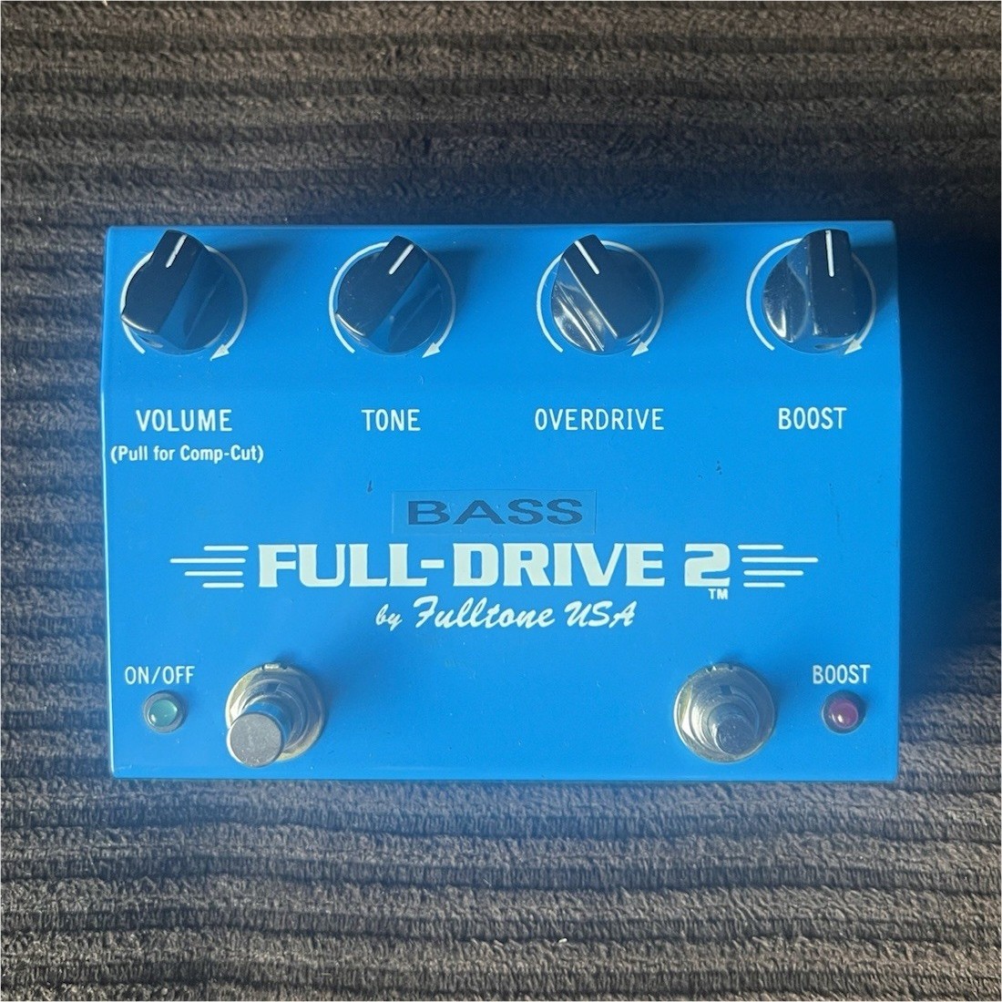Fulltone Bass-Drive 2 Analog Bass Guitar Overdrive/Boost Pedal Blue