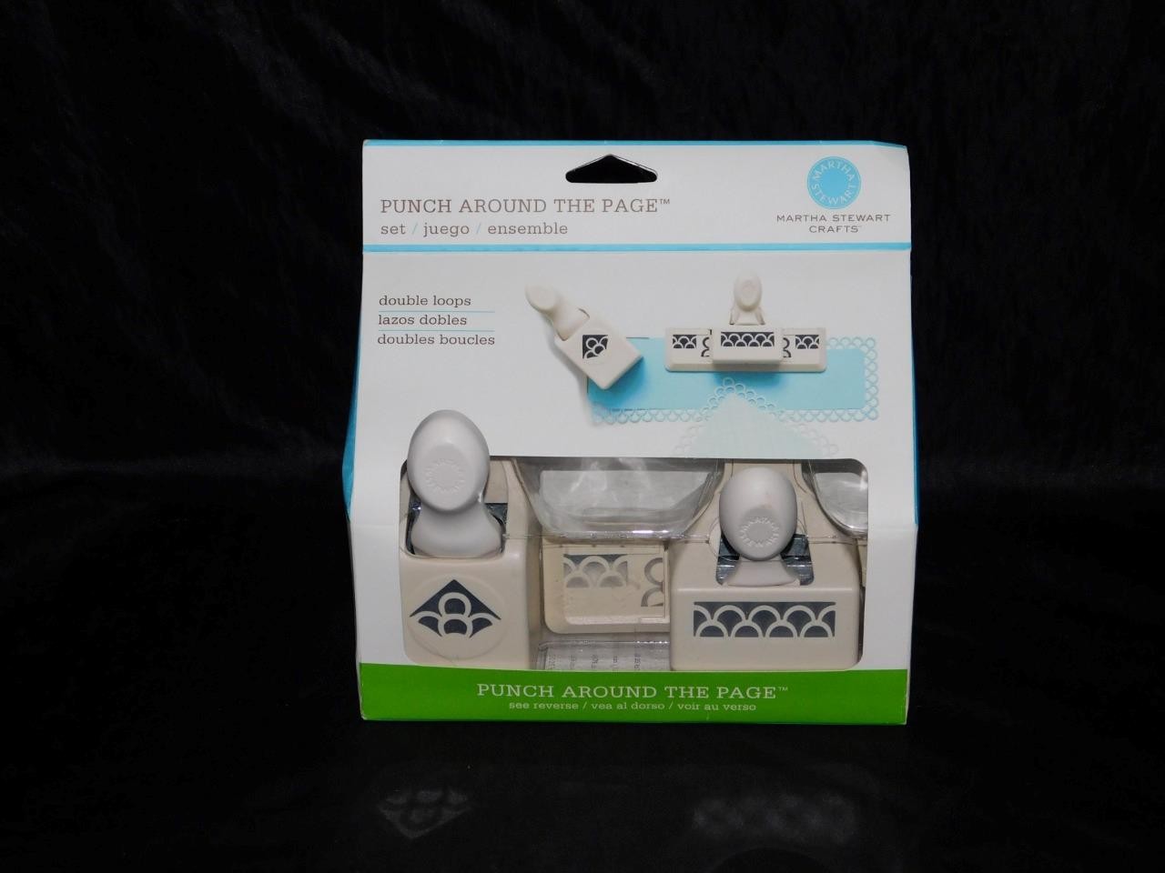 Martha Stewart Double Loops Paper Punch Around The Page Set 2 Border Corner NEW