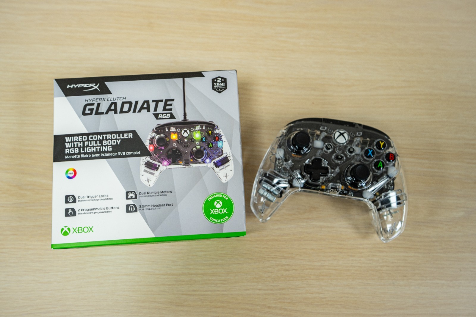 [BUNDLE] HyperX Stinger 2 Headset w/ XBOX Gladiate RGB Controller [UNUSED]