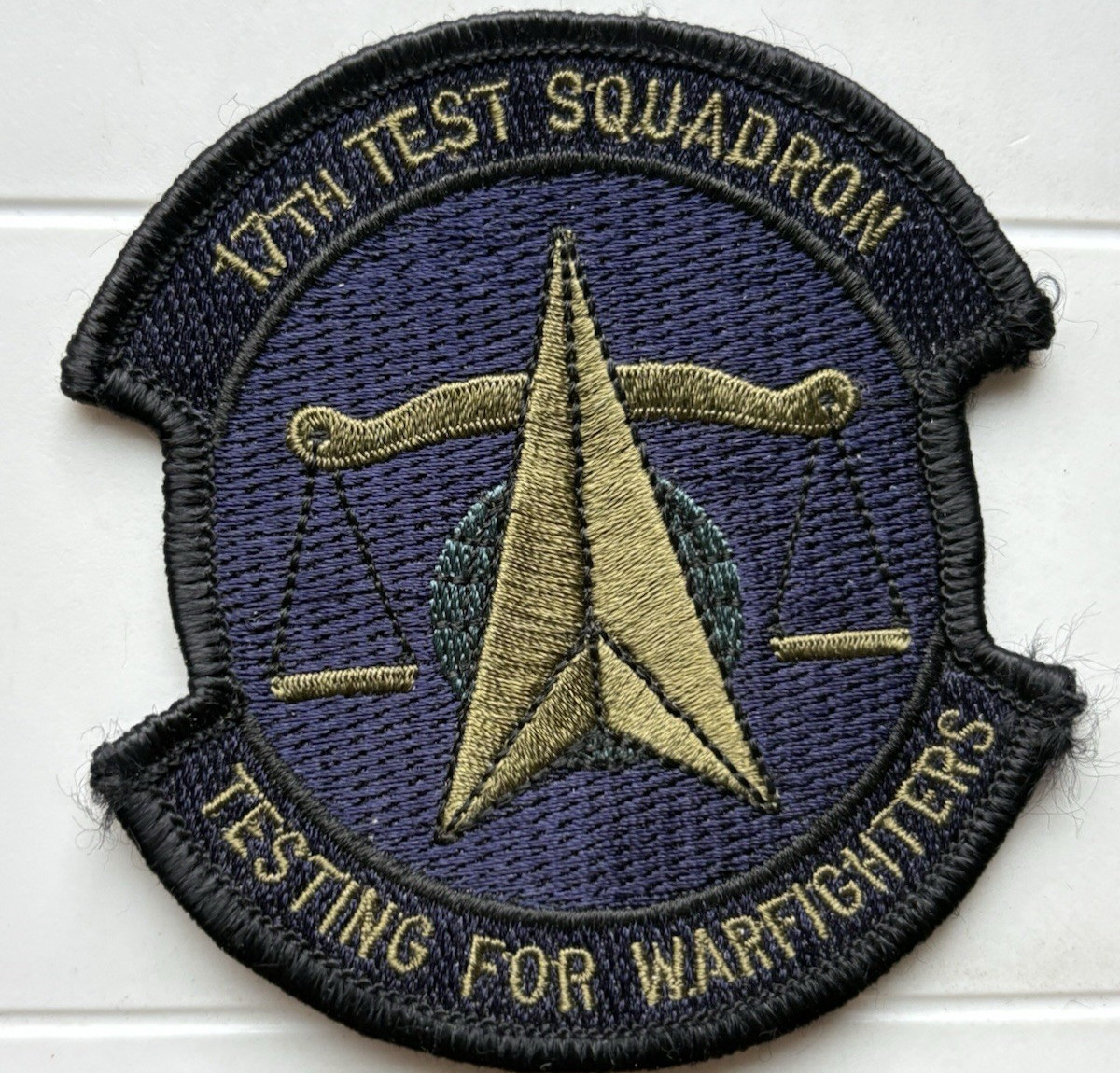 17th Test Squadron Testing for Warfighters Embroidered Patch