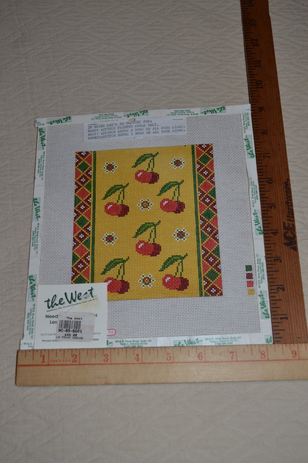 HP handpainted needlepoint canvas, angel cherub, Spindrift Creations