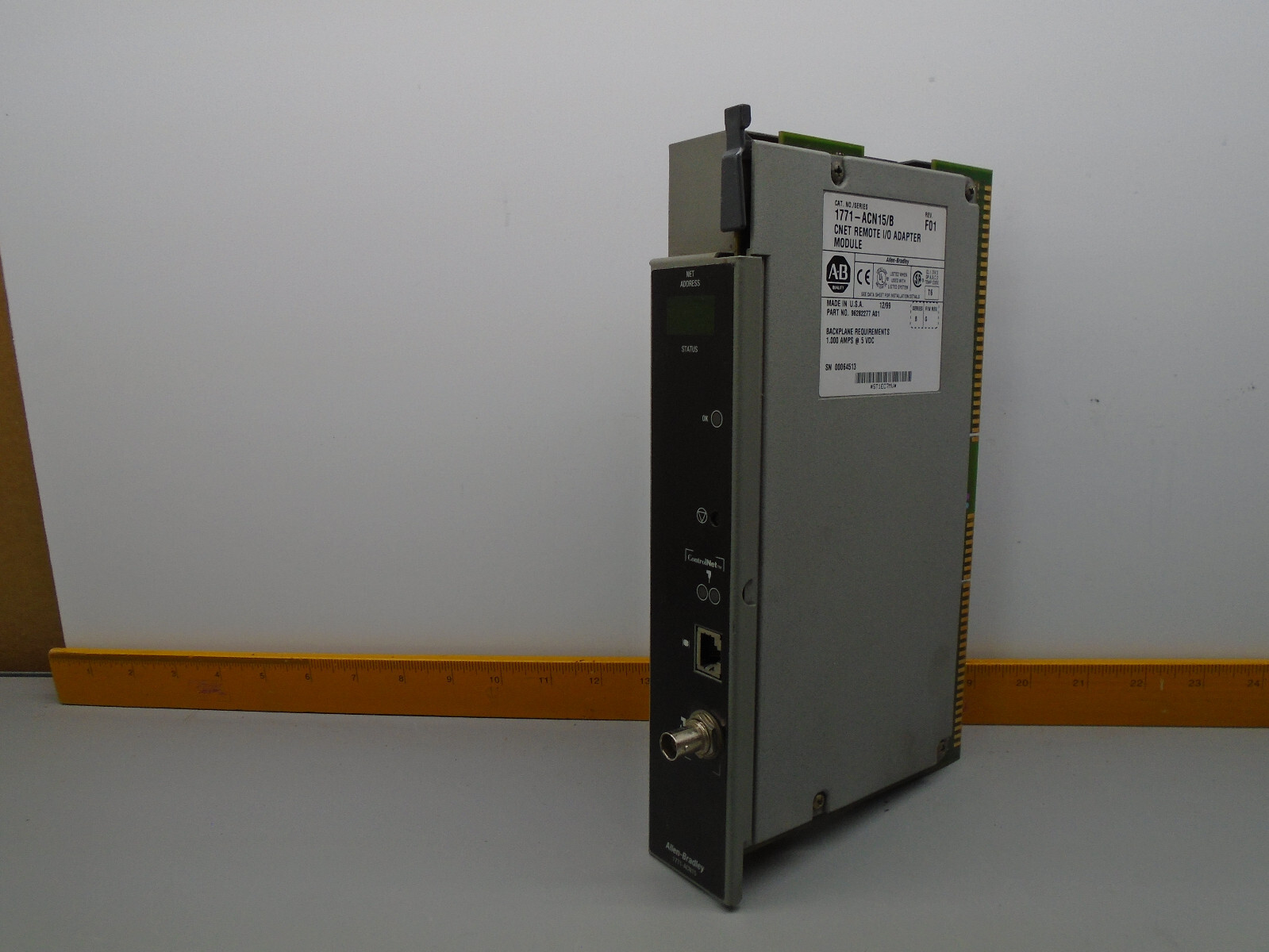 Allen Bradley 1771-ACN15 /B  PLC 5 Controlnet Remote I/O adapter 1771ACN15 W544
