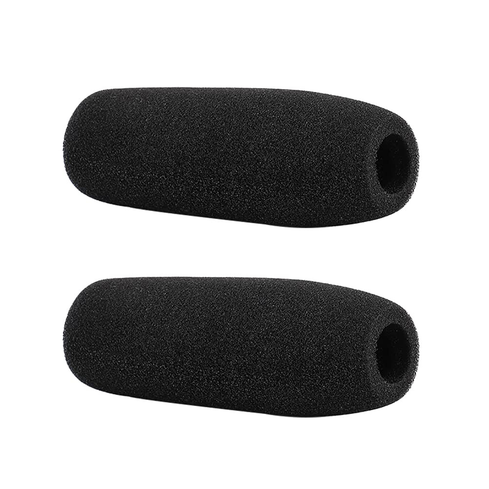 Camera Microphone Windscreens - 2 Pcs Foam Covers for Shotgun & Headset
