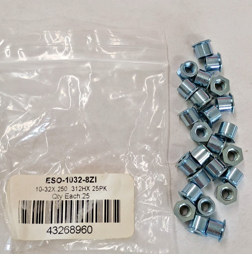 Circuit Board Standoff 10-32X.250   .312HX   25 PK