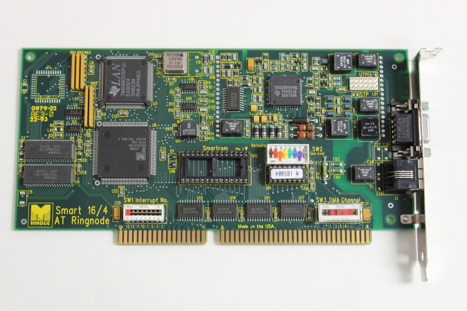 MADGE 152-034-04 ISA SMART 16/4 AT RINGNODE TOKEN RING ADAPTER 152-028-14