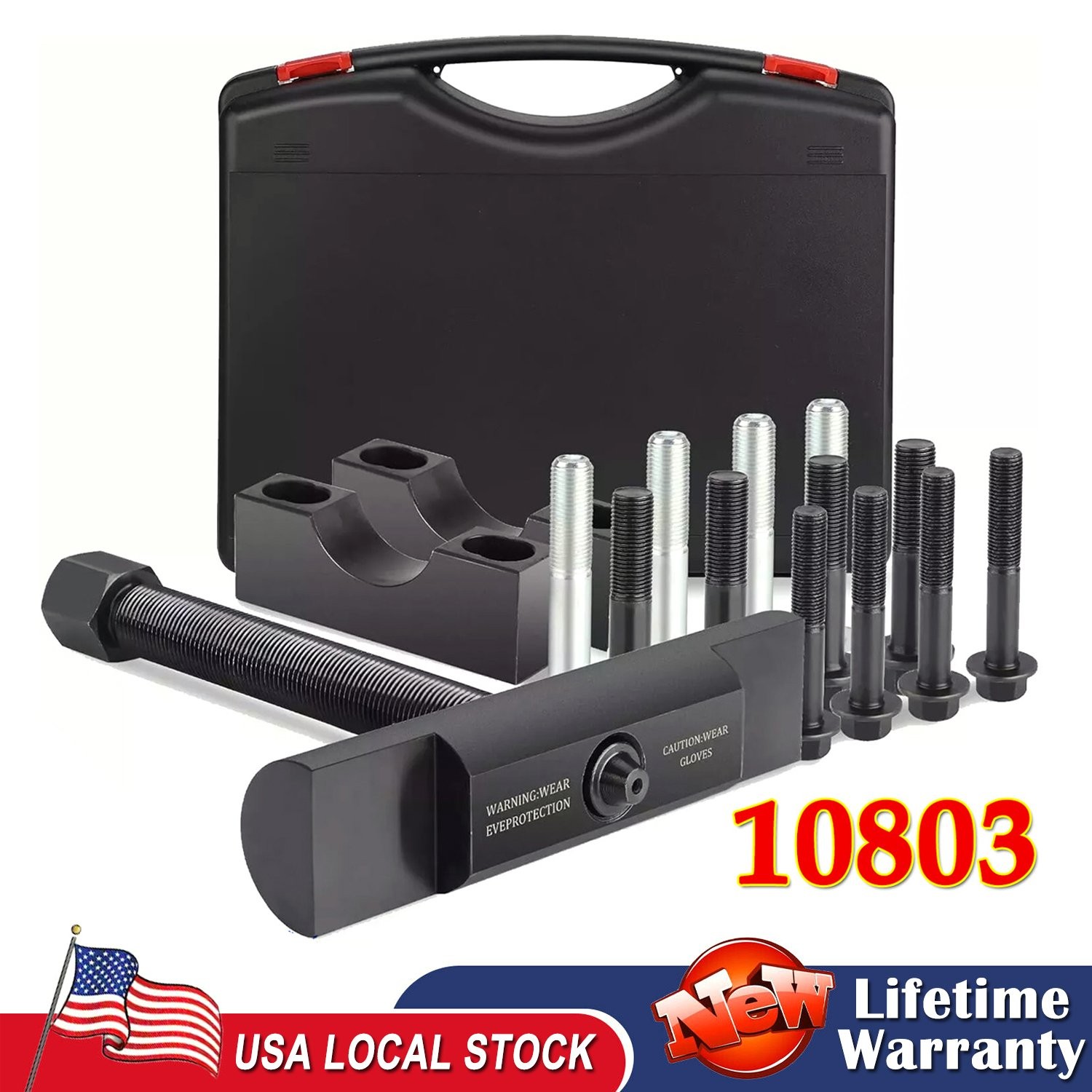 Heavy-Duty Yoke Puller Semi Truck Yoke Remover Tool Kit For Meritor Volvo 10803