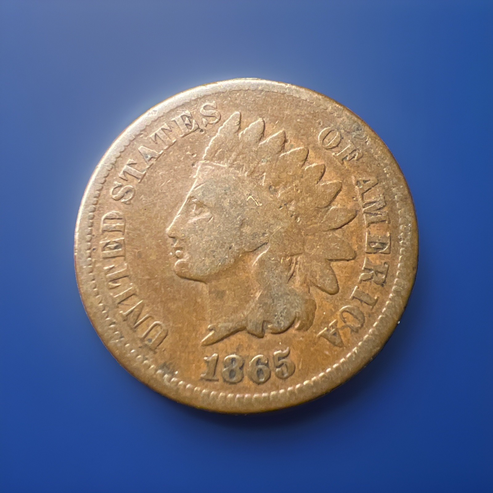 1865 INDIAN HEAD CENT G/VG