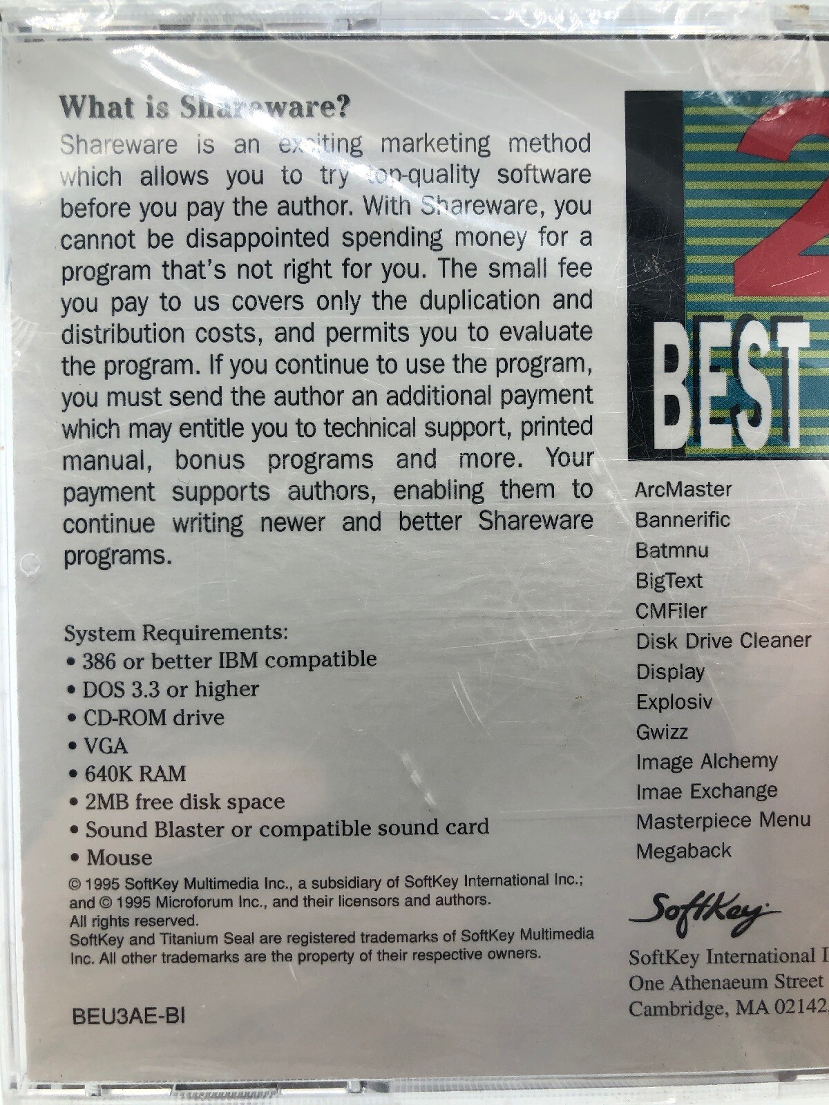 NEW SoftKey 25 BEST SHAREWARE UTILITIES CD-Rom For IBM WINDOWS 1995