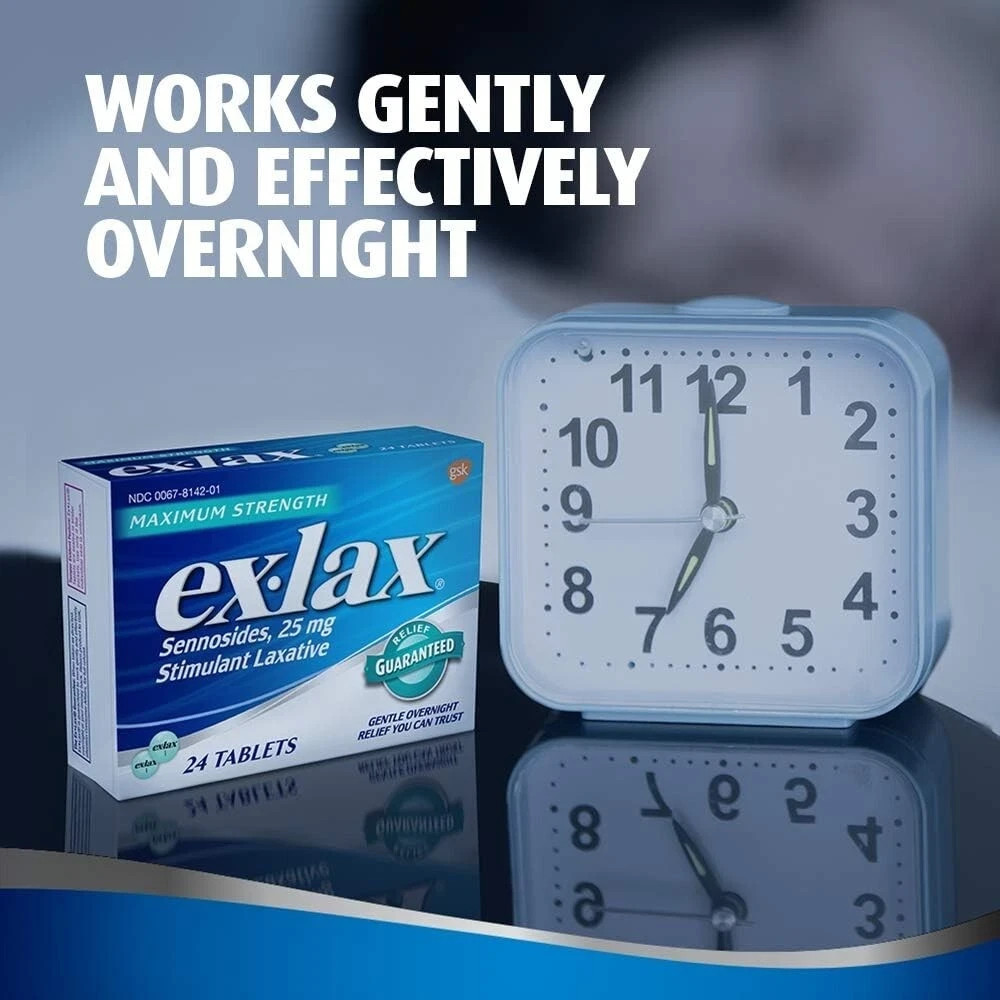 Ex-Lax Maximum Strength Stimulant Laxative Constipation Relief Pills, 24 Count