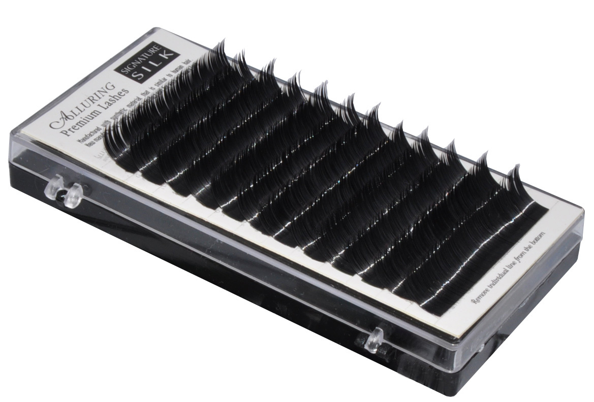 Alluring Silk lashes C Curl .20 x 8mm - 15mm Eyelash Extensions - Glossy, Soft