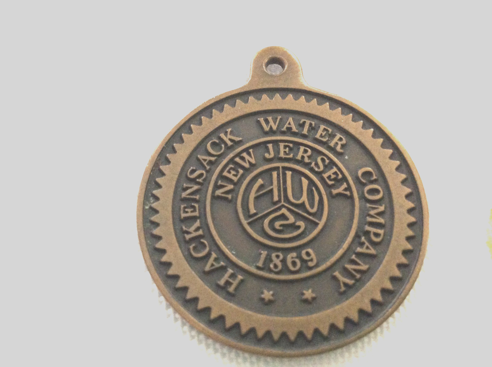 Hackensack Water Company MEDALLION COIN 1889 /1989  100 Year NY Stock Exchange