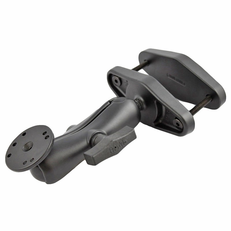 RAM-101U-247-4  RAM 4" Square Post Clamp Mount with Round AMP...