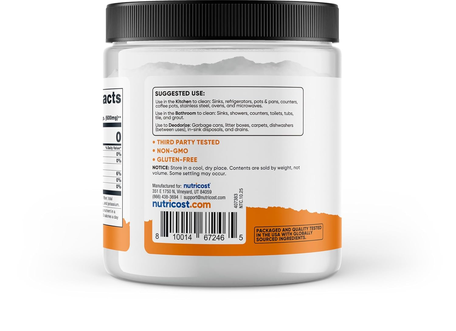 Pantry Baking Soda (1 LB) - for Baking, Cleaning, Deodorizing, and More