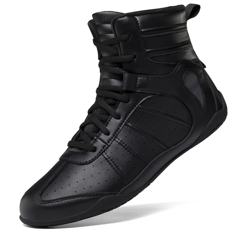 Professional Wrestling Boots Male Leather Boxing Outdoor Shoes Fighting Footwear