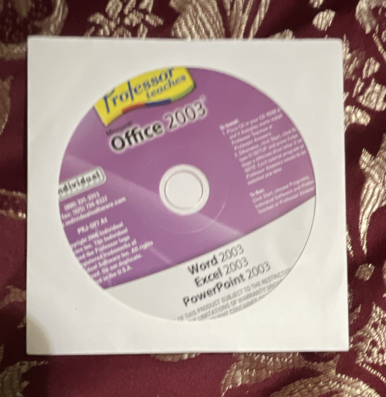 Microsoft Office 2003 Professional CD for Windows English Academic/Education