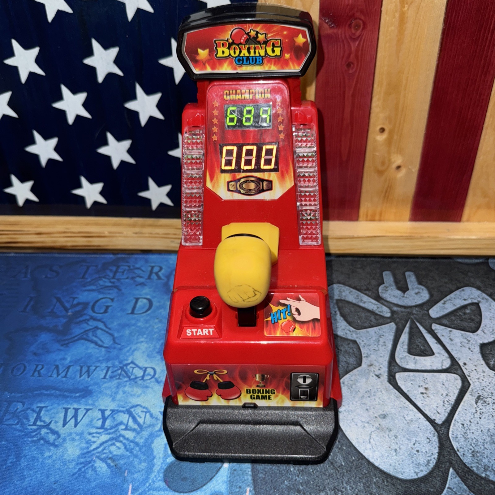 Boxing Club Finger Flick Strength Arcade Style Game