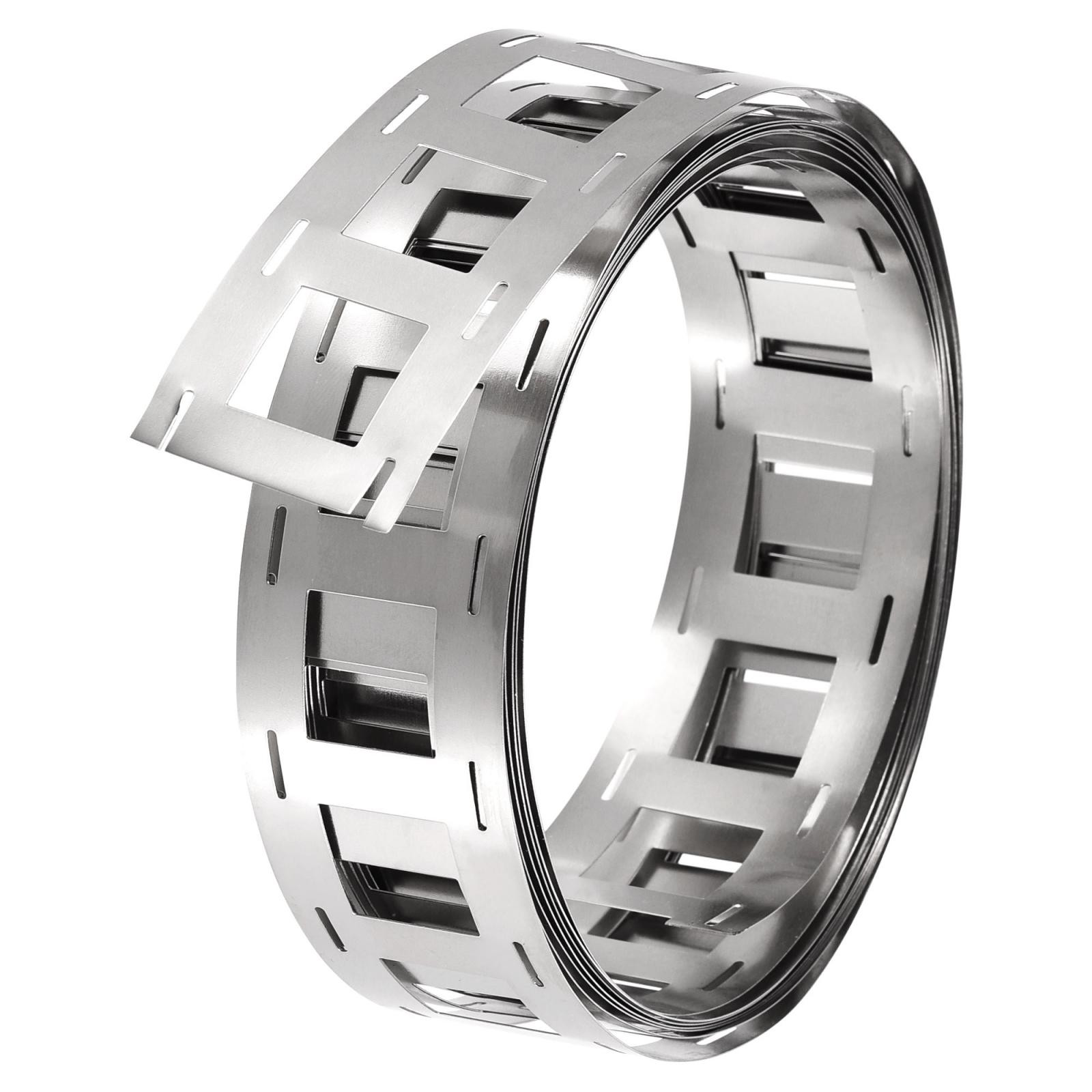 1 Roll 2m Nickel-Plated Steel Strip, Steel Tape for Li Battery Welding 27x0.2mm
