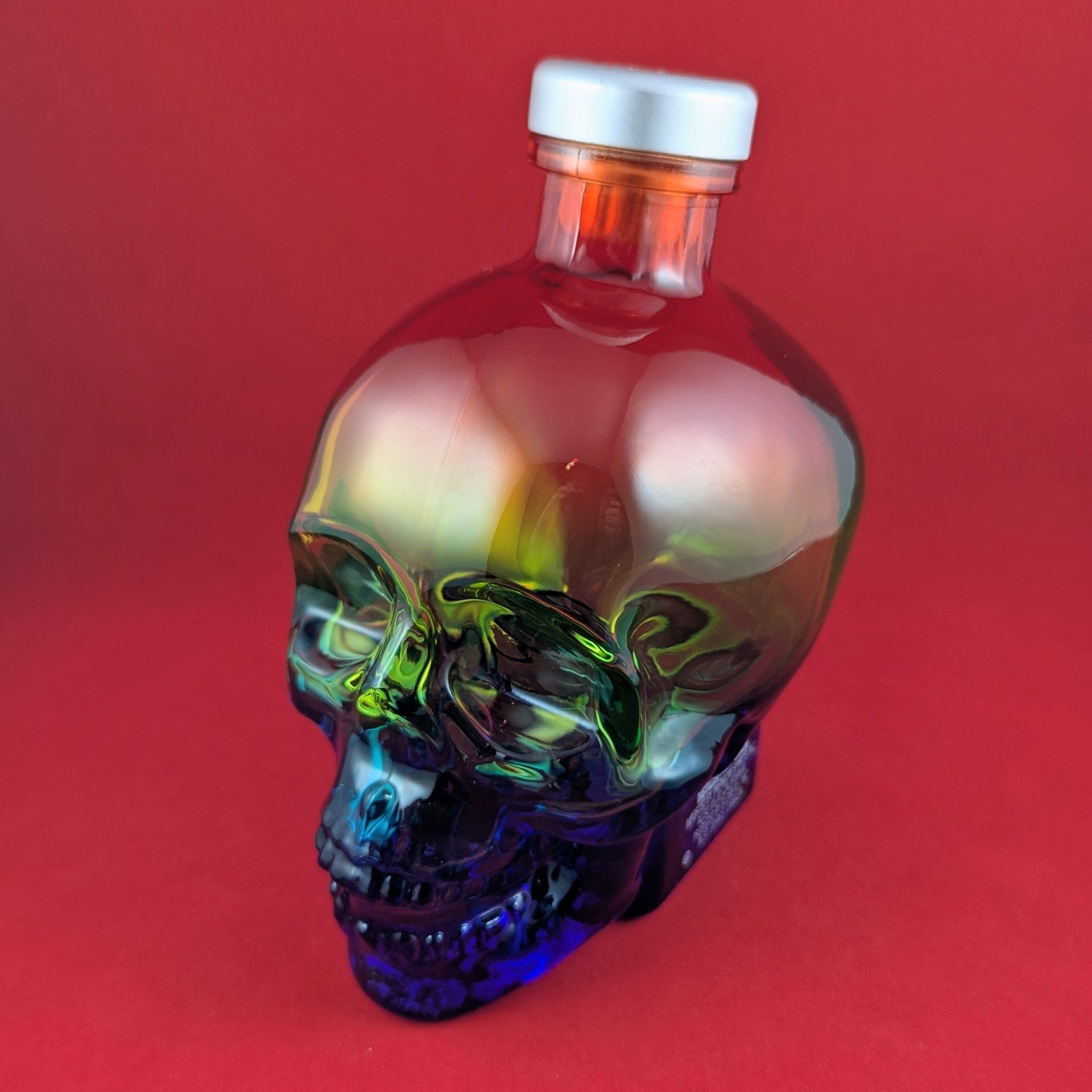 Crystal Head Vodka 750ml EMPTY SKULL BOTTLE Limited Edition Pride Rainbow NICE!
