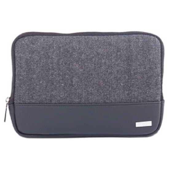 Stebco Bugatti TAC1420 GREY/BLACK Matt Tablet Sleeve,  Polyester, 7.5 x 10.5in.