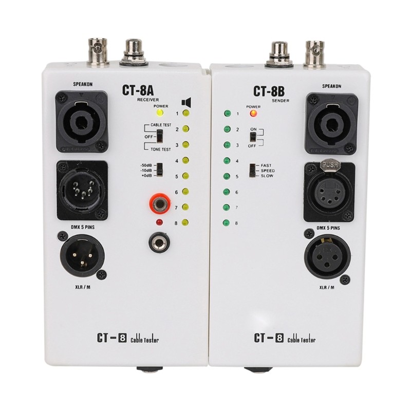 Precise Audiotory Line Tester CT8 Model for RJ45 TRS TRS Testing Instrument