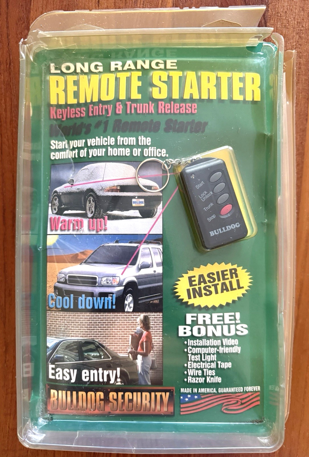 Bulldog Security Remote Vehicle Starter System RS1100 Long Range