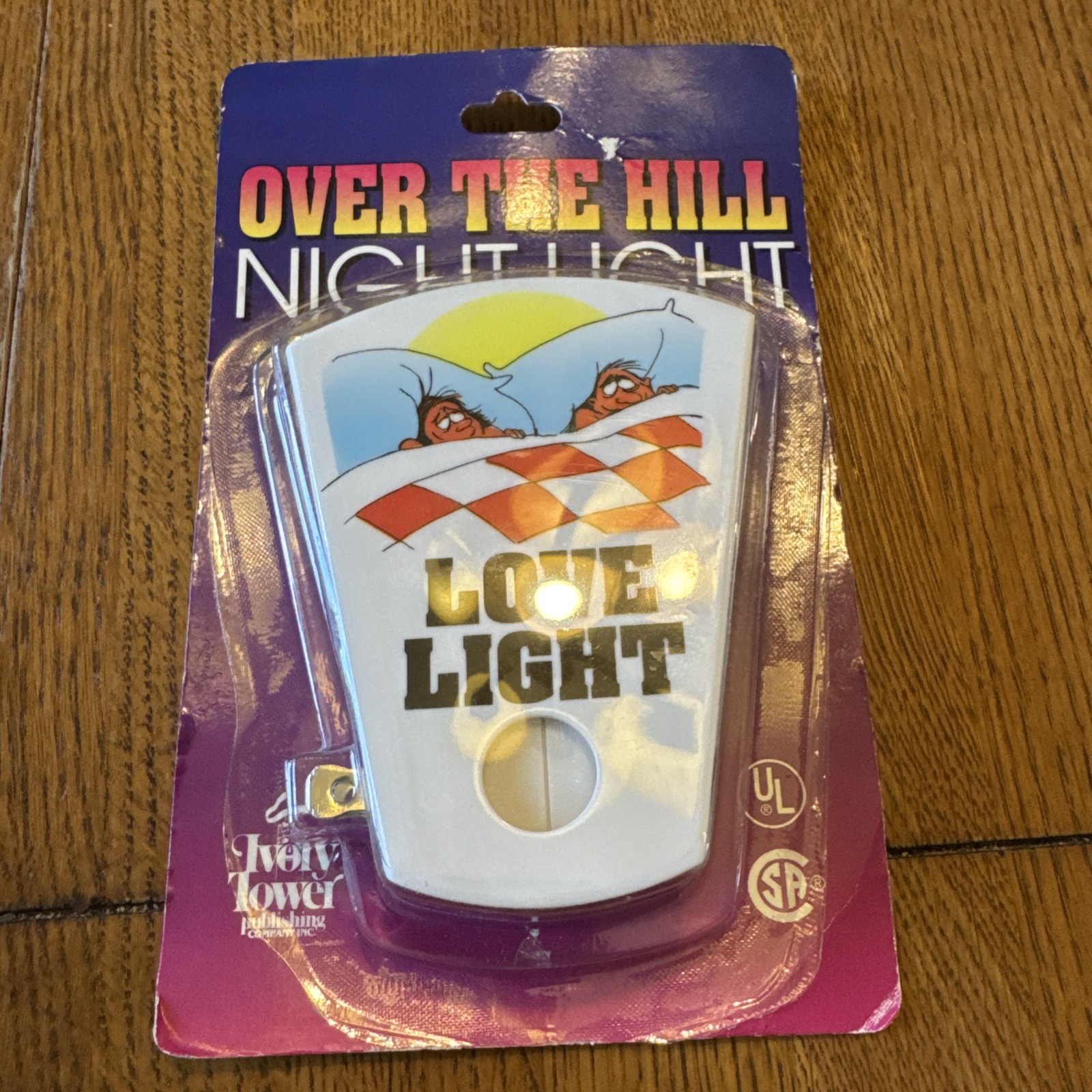 Ivory Tower Over The Hill Night Light Love Light Vintage