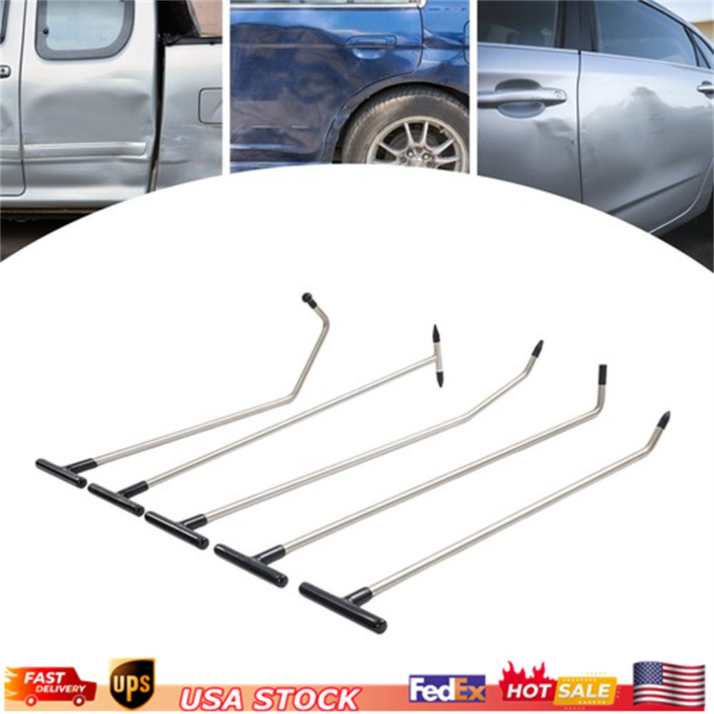 Auto Body PDR Tools Push Rods Kit Paintless Dent Repair Hail Removal Tool Set