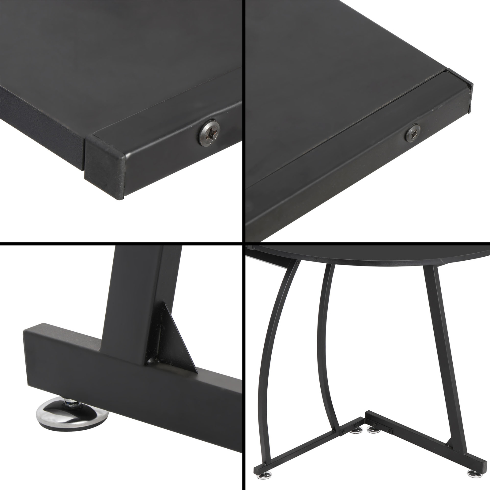 L-Shape Corner Desk Computer Game Office Durable Laptop Workstation Study 58"