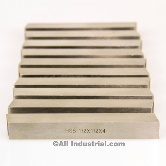 All Industrial 19766-5 5pc 1/2"x1/2"x4" HSS Square Lathe Fly Cutter Mill Blank