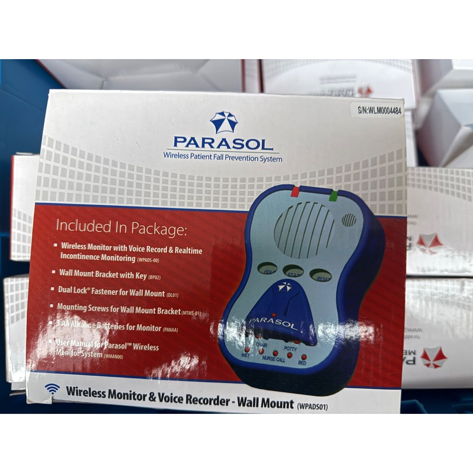 PARASOL PATIENT Wireless Mobility Monitor FALL PREVENTION SYSTEMS WPADS01