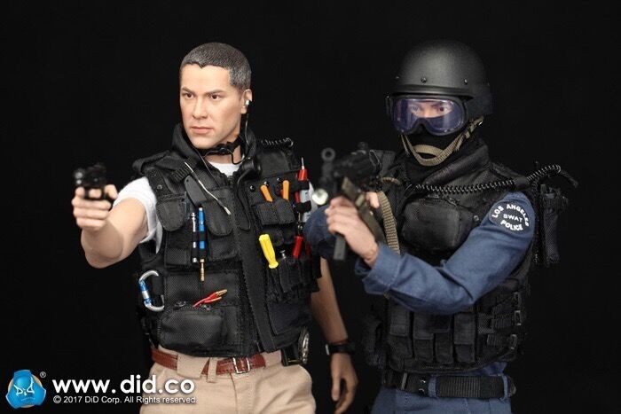 1/6 DID MA1003 US VERSION LAPD SWAT'90S Kenny Speed Jack Keanu Charles Reeves