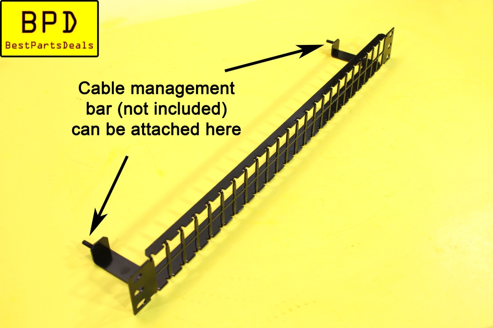 1U Rack Mountable BLACK HDJ 48 Port UNLOADED 1RU Flat Blank Patch Panel