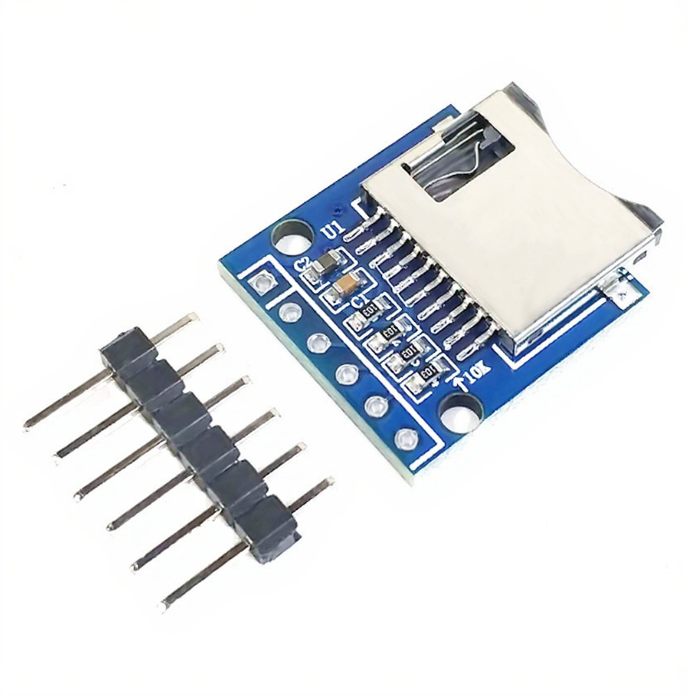 Compact Blue PCB for For SD Card Adapter for Arduino For SPI 18.5mm x 17.5mm 3.