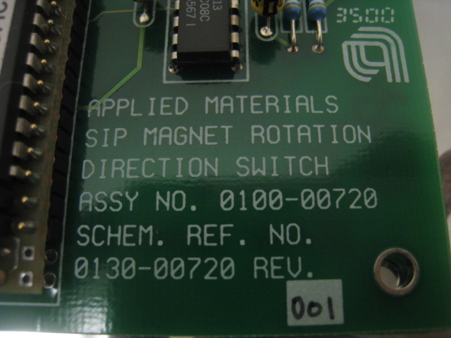 NEW AMAT 0100-00720 SIP MAGNET ROTATION DIRECTION SWITCH, PCB assembly